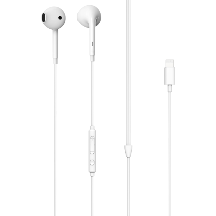 ليفوري - سماعة أذن سلكية لايتنينج معتمدة من أبل 1.2 متر - أبيض