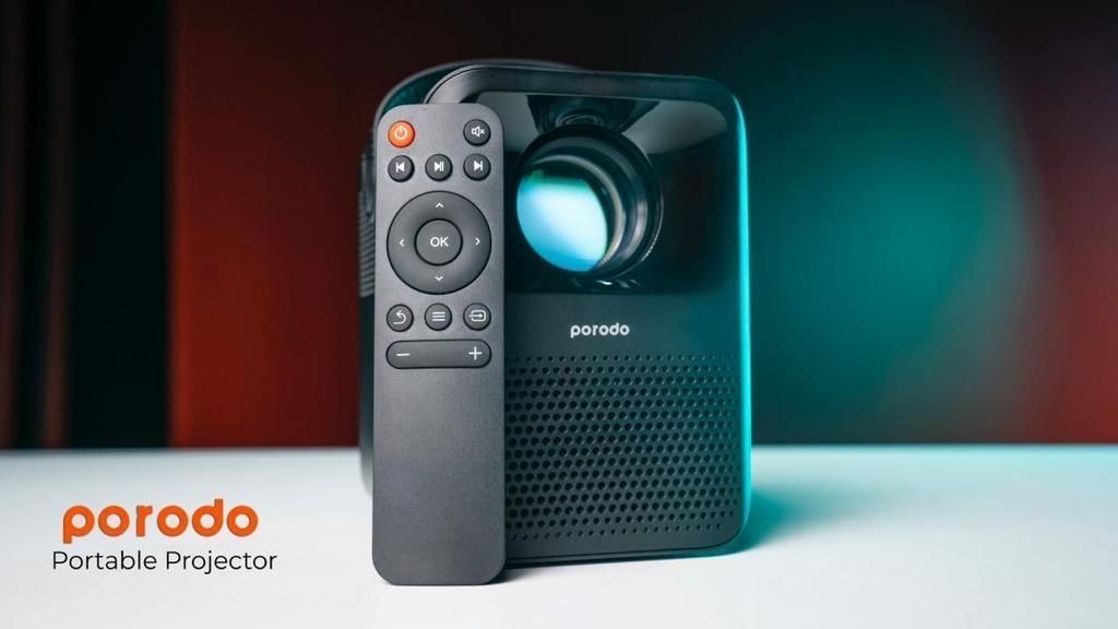 PORODO - بروجكتر محمول بالبطارية مميزا جدا FHD