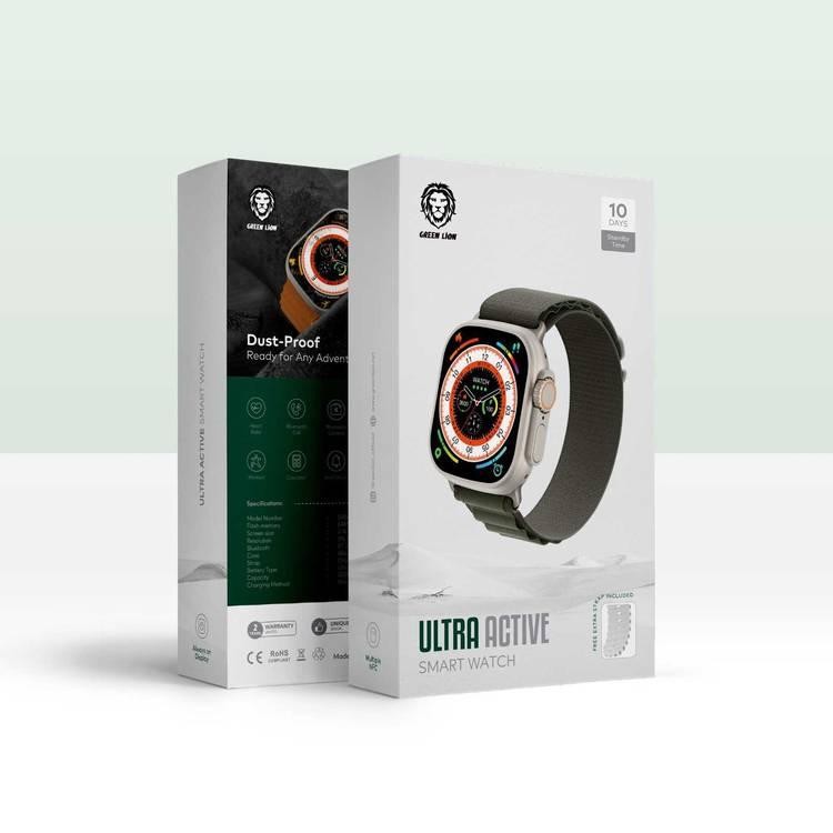 GREEN LION- ساعة Ultra Smart Watch مع 10 أيام في وضع الاستعداد, اطار