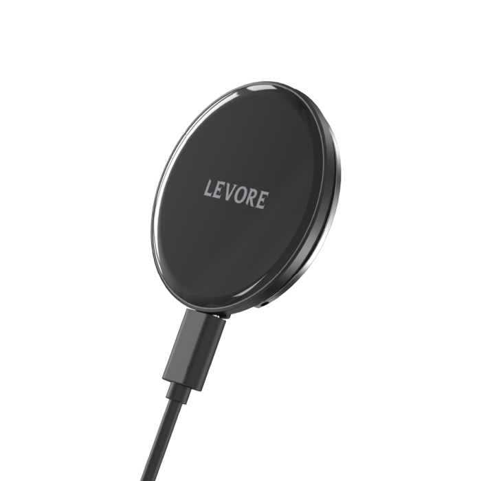 ليفوري - كابل شحن مغناطيسي وايرلس مخرج تايب سي  M1 - اسود