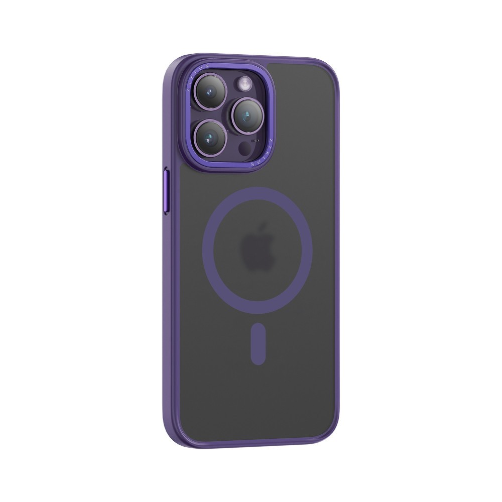 XYKLON - كفر أسود مع بنفسج 14 برو  يدعم الماج سيف