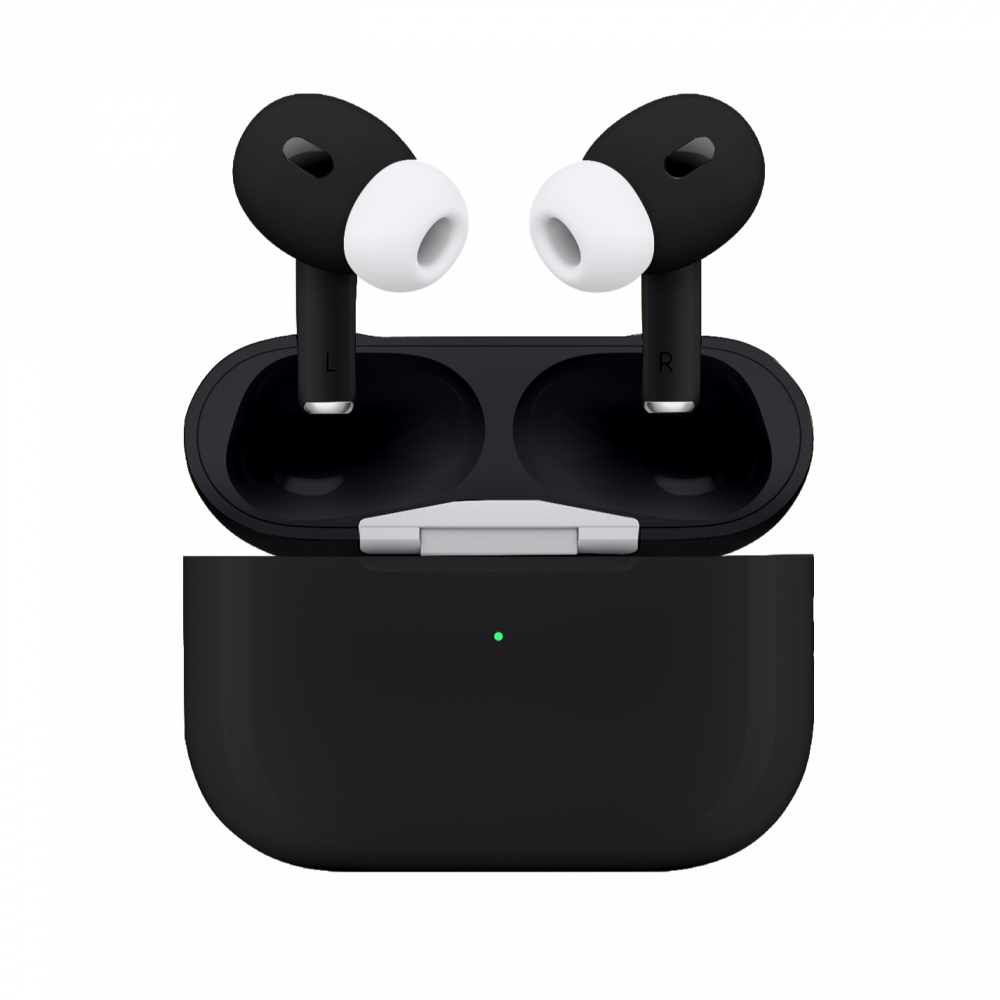 APPLE - آبل ايربودز االجيل الثانى برو جديد - لون فل اسود مطفى