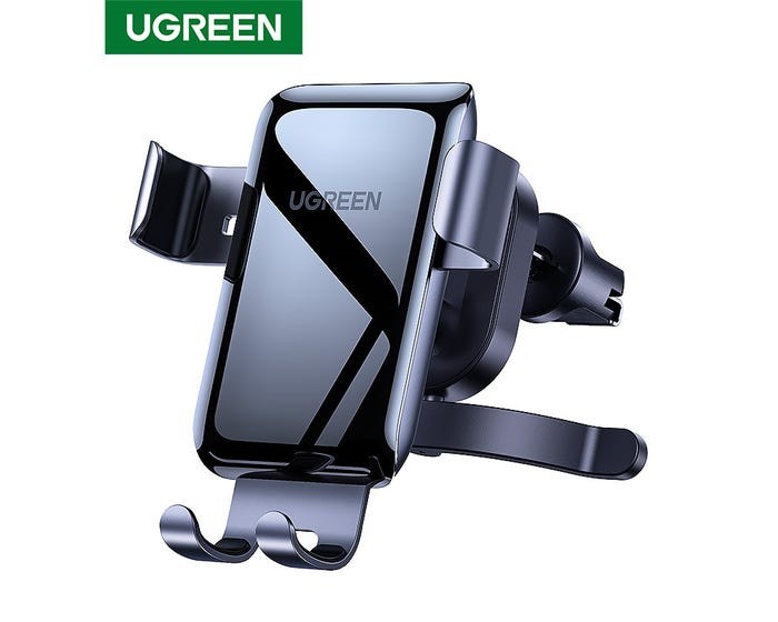 يوجرين - حامل جوال على فتحة مكيف السيارة - أسود