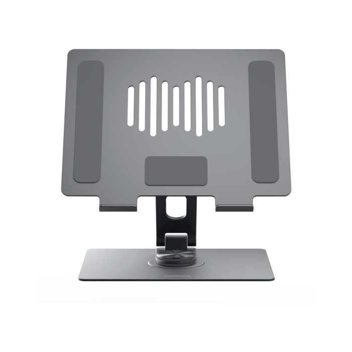 موماكس - حامل لاب توب قابل للدوران 360 درجة مصنوع من الألومنيوم - رمادي